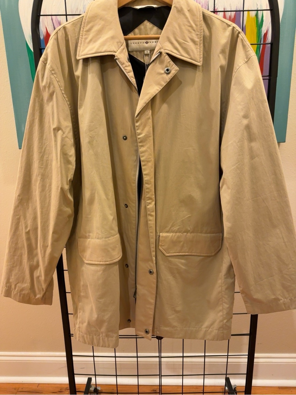 NWT Joseph Abboud Airstream Jacket Men’s Medium Khaki Lightweight Classic Fit